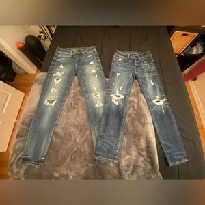 American Eagle Jeans Bundle: NE(X)T LEVEL FLEX Blue Jeans & AIRFLEX + Blue Jeans